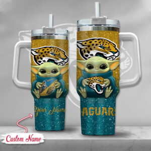 Custom Name Baby Alien Tumbler - Perfect Gift for Jaguars Fans