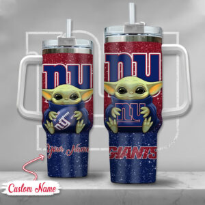 Custom Name Baby Alien Football Tumbler - Perfect Gift for Fans