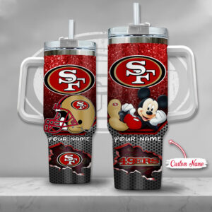 Personalized San Francisco 49ers Tumbler with Iconic Cartoon Design