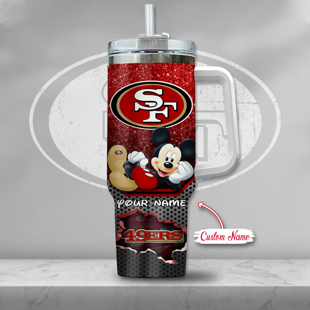 Personalized San Francisco 49ers Tumbler with Iconic Cartoon Design - Image 2