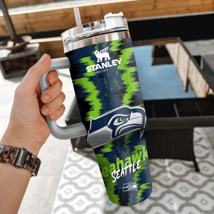 Seattle Seahawks Insulated Tumbler with Handle - 40oz Stanley Cup