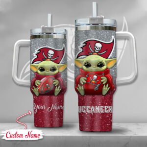 Customizable Baby Alien Football Fan Tumbler with Straw - Perfect Gift for Sports Enthusiasts
