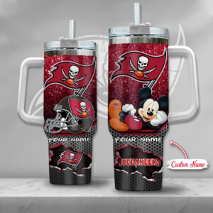 Custom NFL Fan Tumbler with Iconic Mouse Design - Personalized Gift