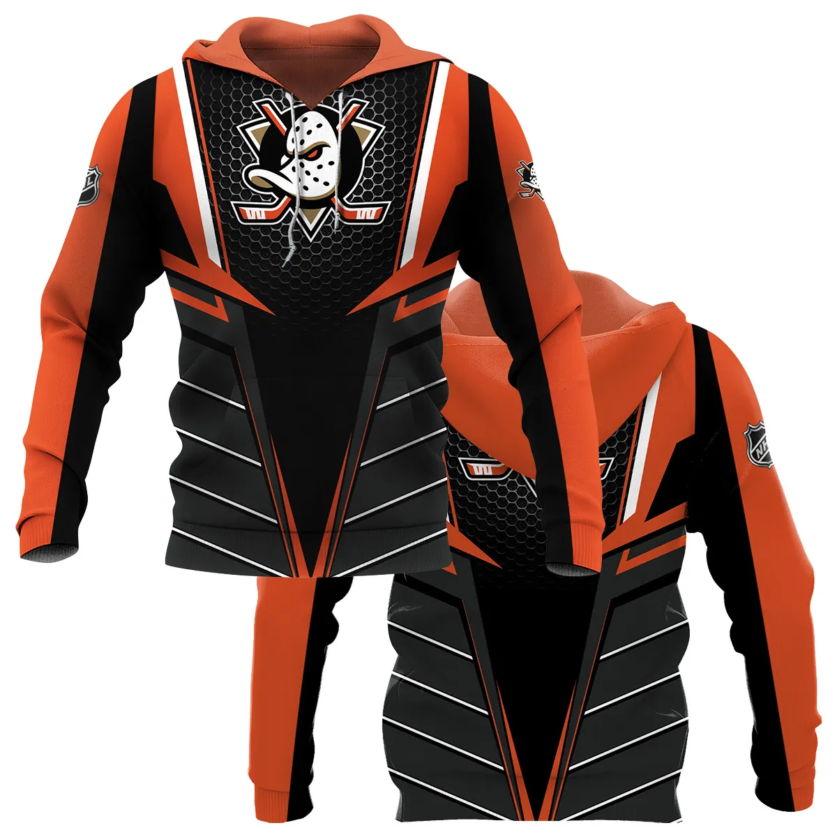 NHL Anaheim Ducks Exclusive All Over Prints HONHL041124A01ADHD - Hoodie