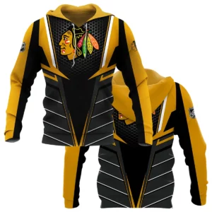 NHL Chicago Blackhawks Exclusive All Over Prints HONHL041124A01CBHD - Hoodie