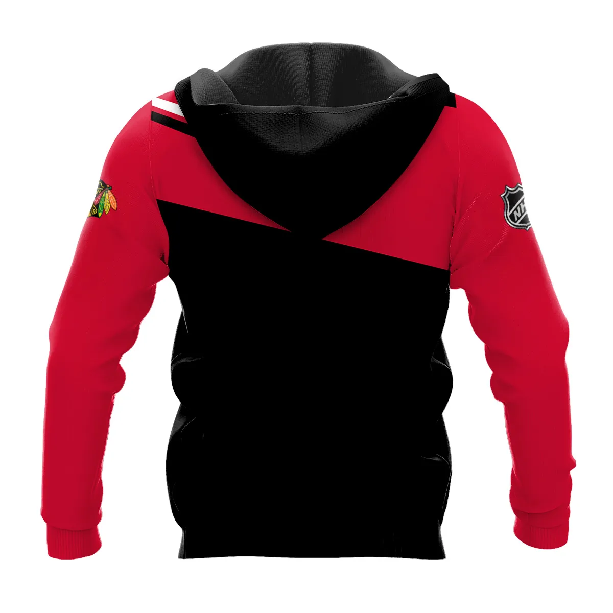 NHL Chicago Blackhawks Exclusive All Over Prints HONHL041124WJ02CBHD - Hoodie - Image 3