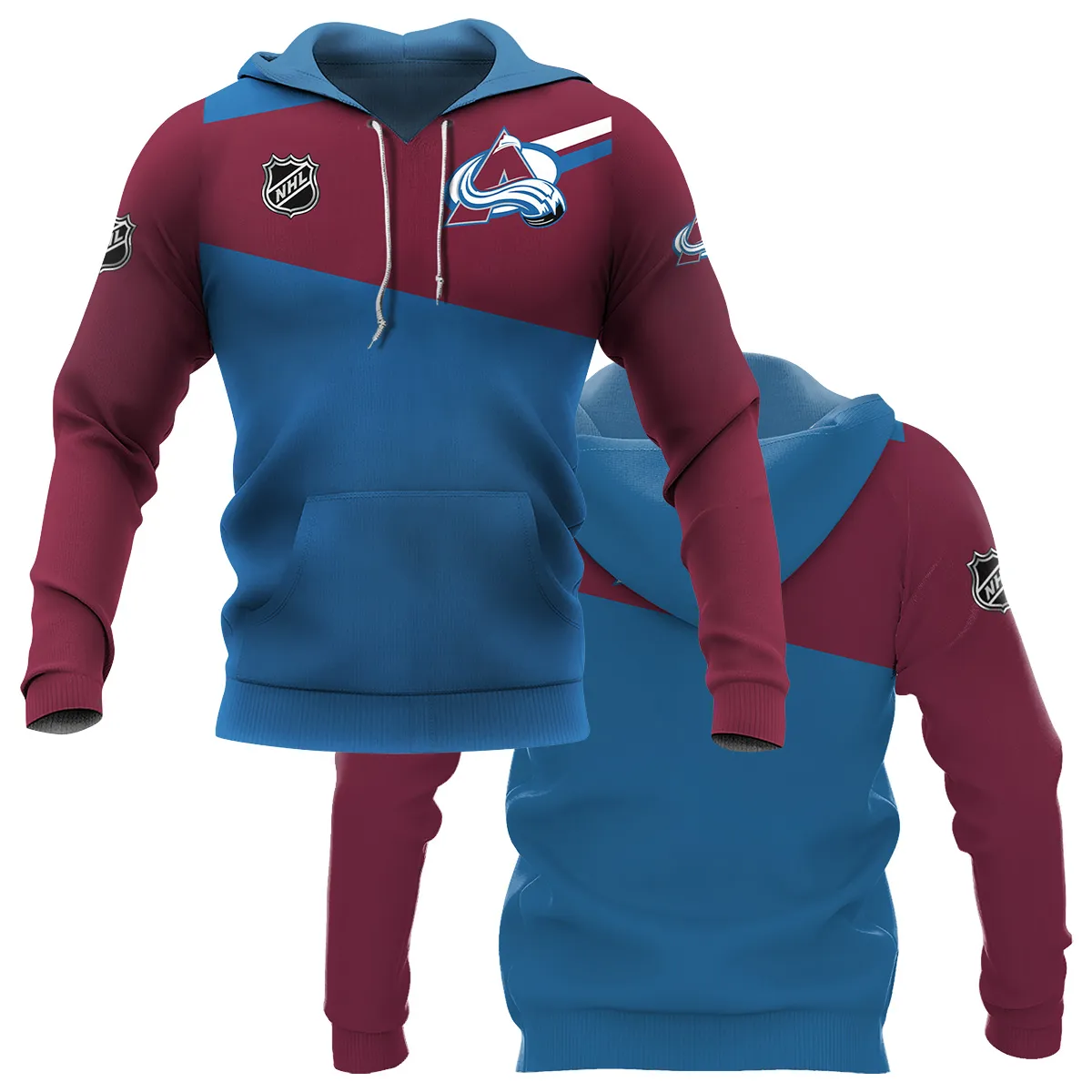 NHL Colorado Avalanche Exclusive All Over Prints HONHL041124WJ02CAHD - Hoodie
