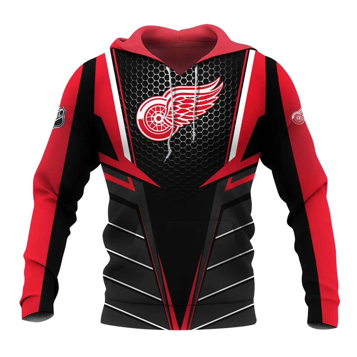 NHL Detroit Red Wings Exclusive All Over Prints HONHL041124A01DRWHD - Hoodie - Image 2