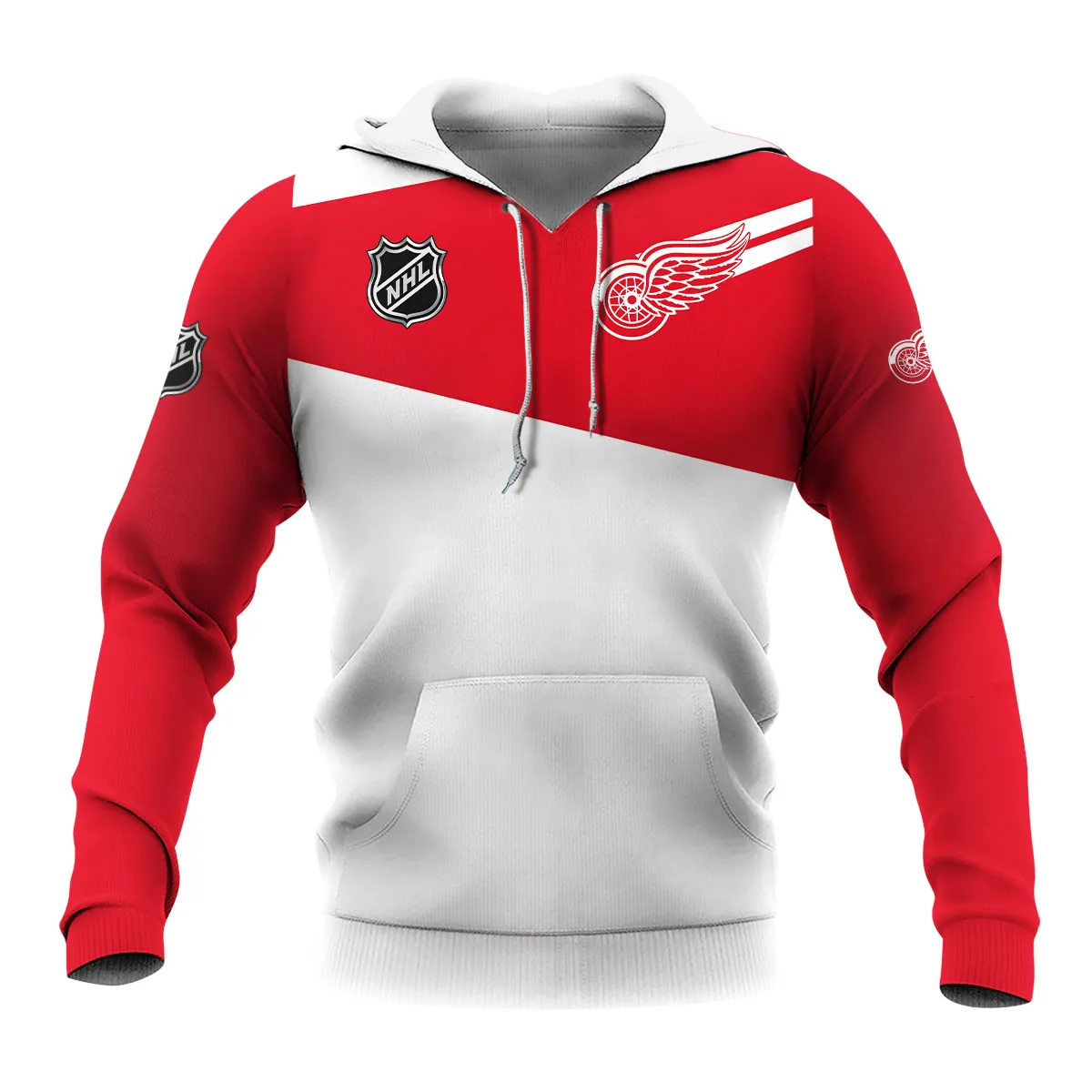 NHL Detroit Red Wings Exclusive All Over Prints HONHL041124WJ02DRWHD - Hoodie - Image 2