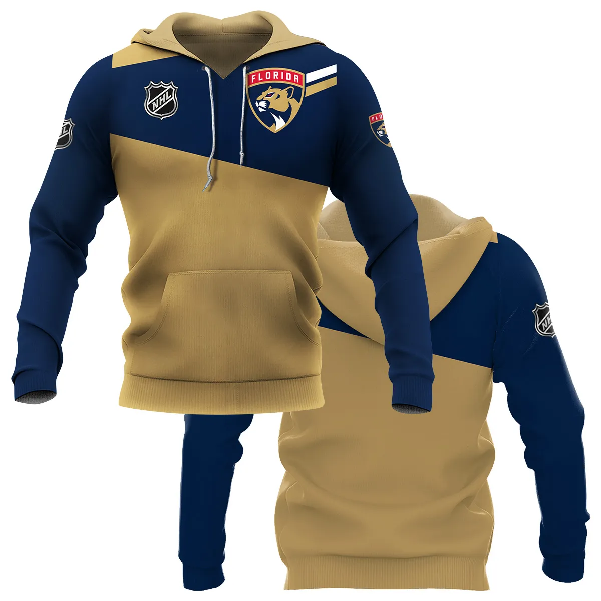 NHL Florida Panthers Exclusive All Over Prints HONHL041124WJ02FPHD - Hoodie