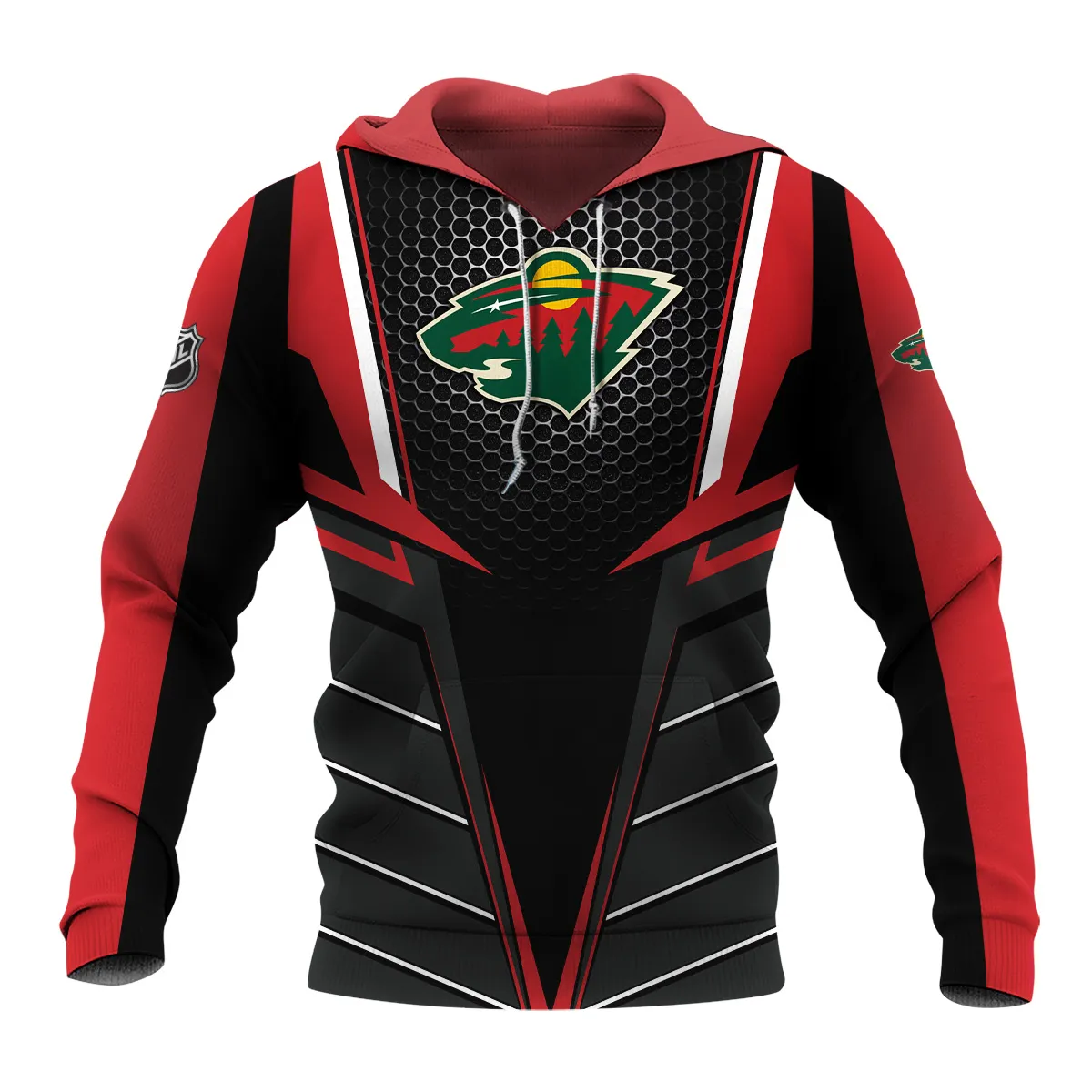 NHL Minnesota Wild Exclusive All Over Prints HONHL041124A01MWHD - Hoodie - Image 2