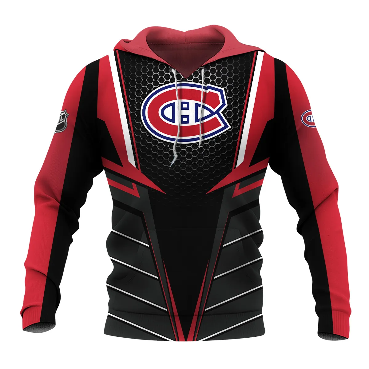 NHL Montreal Canadiens Exclusive All Over Prints HONHL041124A01MCHD - Hoodie - Image 2