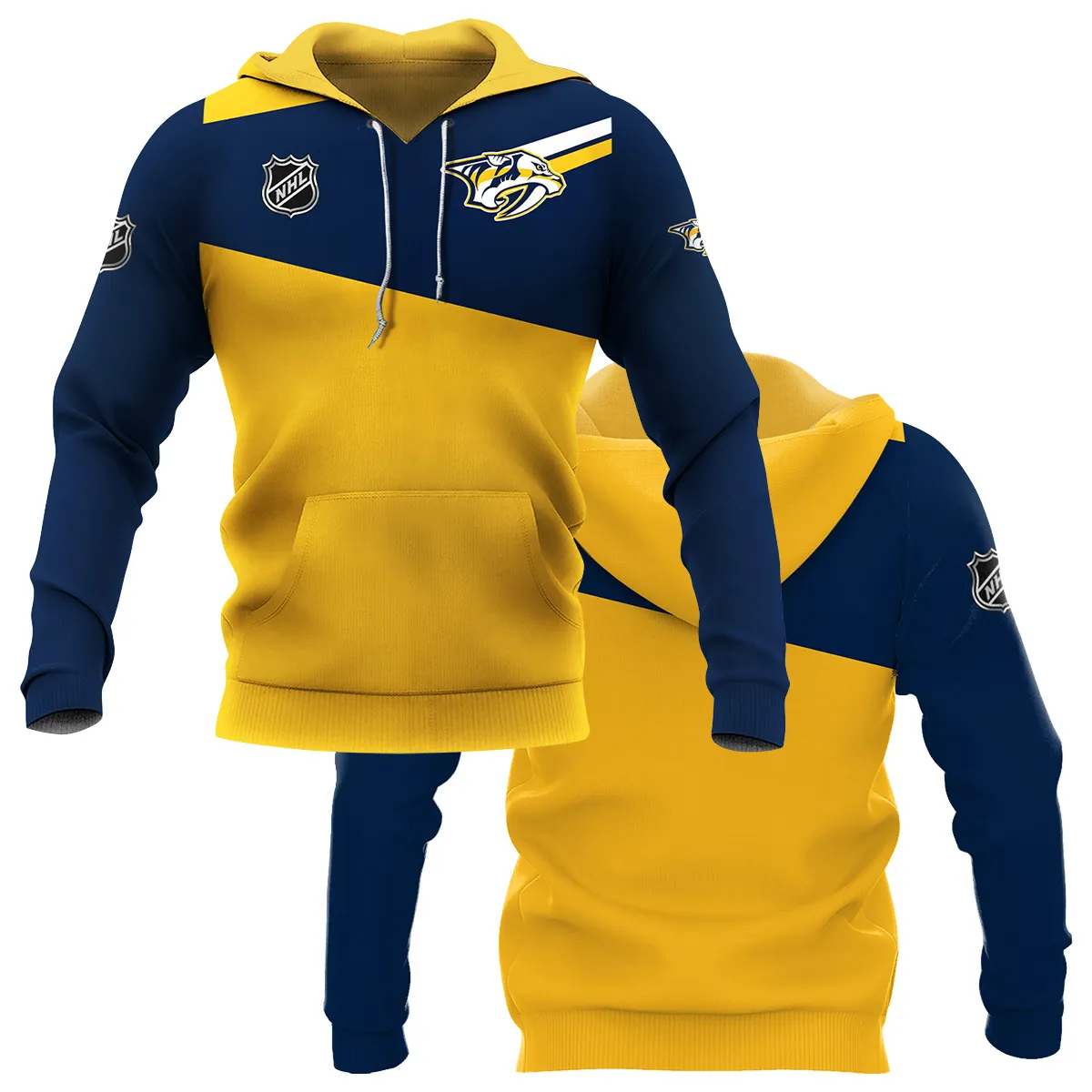 NHL Nashville Predators Exclusive All Over Prints HONHL041124WJ02NPHD - Hoodie