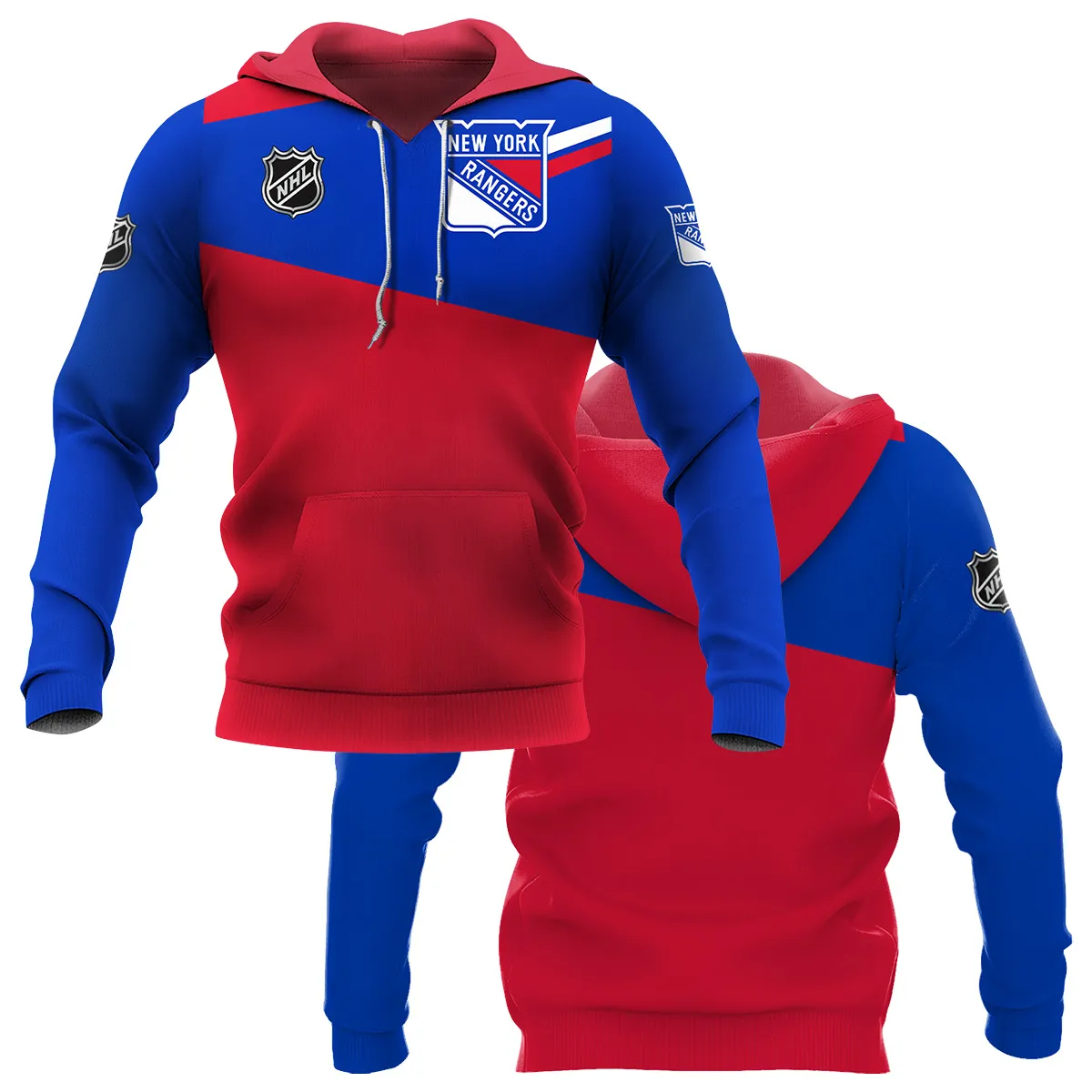 NHL New York Rangers Exclusive All Over Prints HONHL041124WJ02NYRHD - Hoodie