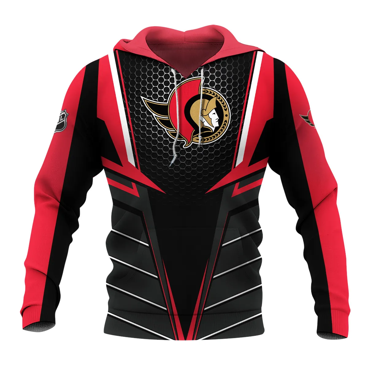 NHL Ottawa Senators Exclusive All Over Prints HONHL041124A01OSHD - Hoodie - Image 2