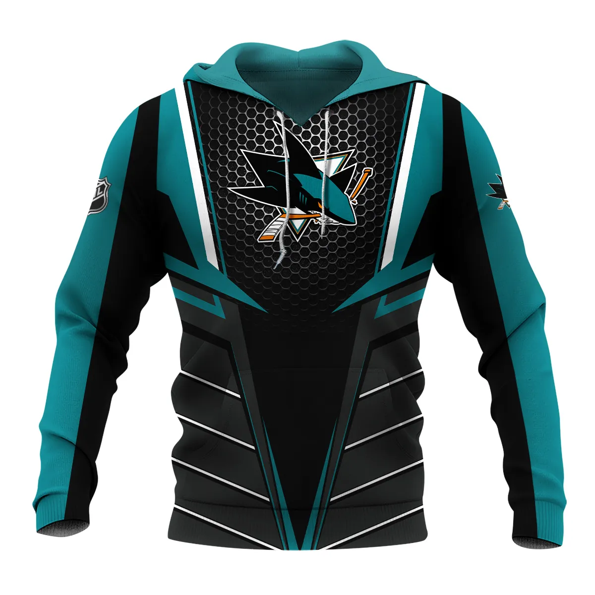NHL San Jose Sharks Exclusive All Over Prints HONHL041124A01SJSHD - Hoodie - Image 2