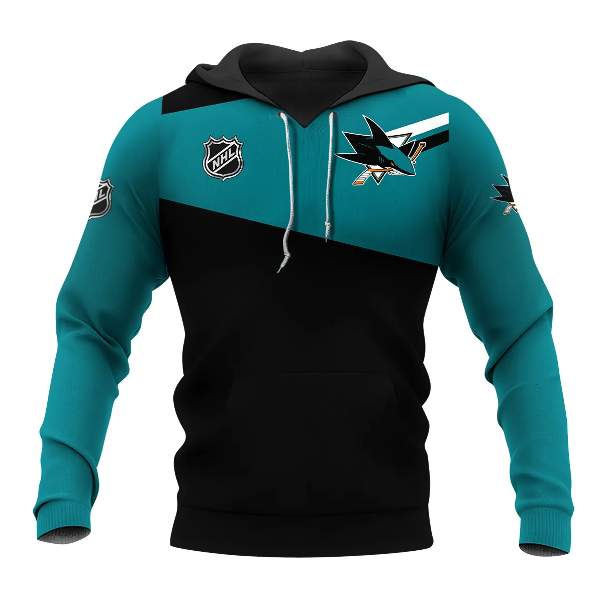 NHL San Jose Sharks Exclusive All Over Prints HONHL041124WJ02SJSHD - Hoodie - Image 2