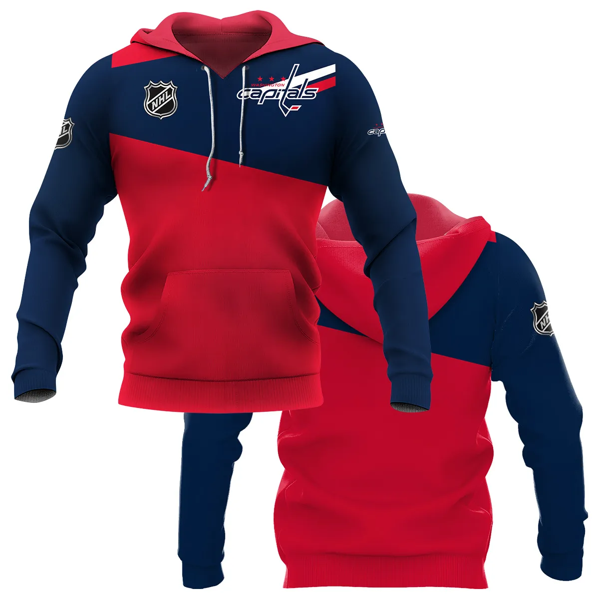NHL Washington Capitals Exclusive All Over Prints HONHL041124WJ02WCHD - Hoodie