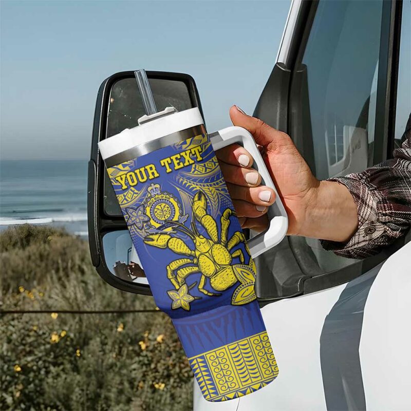 Niue The Rock Niuean Crab Hiapo Blue Custom Stanley Quencher 40oz Stainless Steel Tumbler With Handle - Threewoofs - Image 7