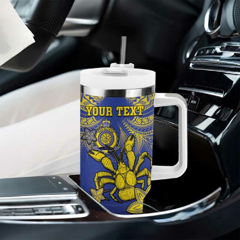 Niue The Rock Niuean Crab Hiapo Blue Custom Stanley Quencher 40oz Stainless Steel Tumbler With Handle - Threewoofs - Image 8