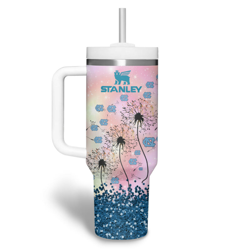 North Carolina Tar Heels NCAA Sports Custom Stanley Quencher 40oz Stainless Steel Tumbler With Handle - Threewoofs - Image 2