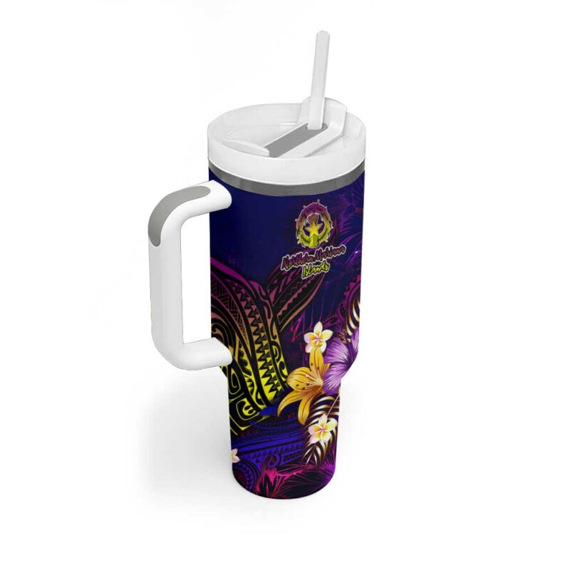 Northern Mariana Islands Custom Stanley Quencher 40oz Stainless Steel Tumbler With Handle - Threewoofs - Image 2