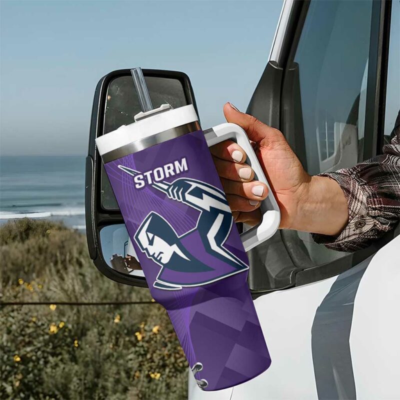 NRL Storm And Roosters Rugby 2024 Go Champions Dynamic Version Custom Stanley Quencher 40oz Stainless Steel Tumbler With Handle - Threewoofs - Image 7
