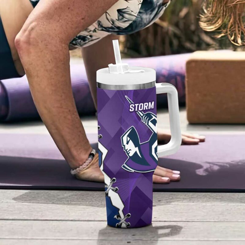 NRL Storm And Roosters Rugby 2024 Go Champions Dynamic Version Custom Stanley Quencher 40oz Stainless Steel Tumbler With Handle - Threewoofs - Image 6