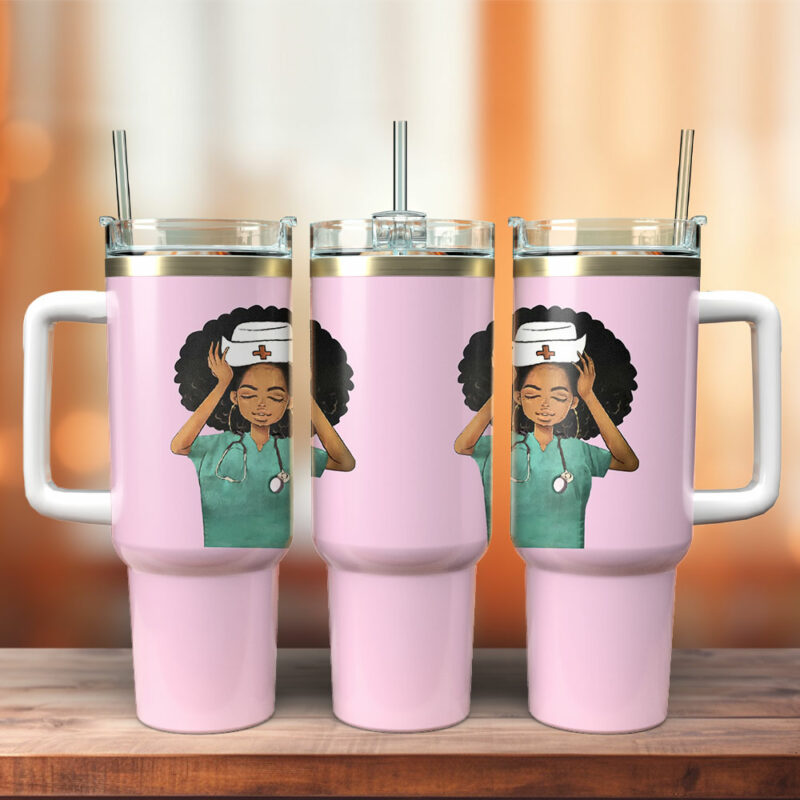 Nurse Life Custom Stanley Quencher 40oz Stainless Steel Tumbler With Handle - Threewoofs