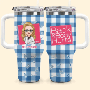 Nurse Life Custom Stanley Quencher 40oz Stainless Steel Tumbler With Handle - Threewoofs