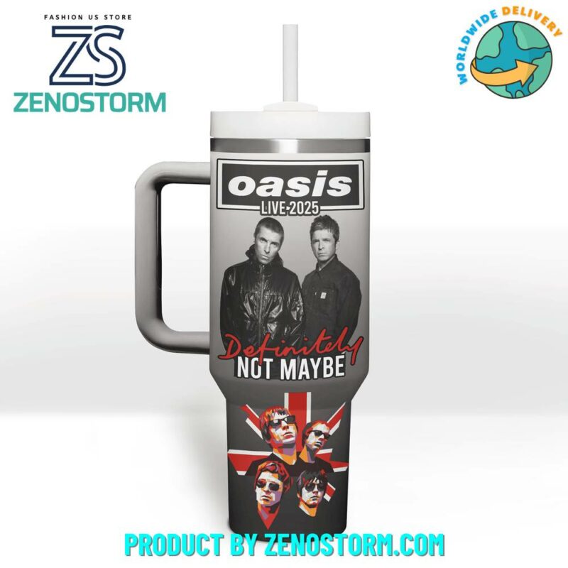 Oasis Music Custom Stanley Quencher 40oz Stainless Steel Tumbler With Handle - Threewoofs - Image 3