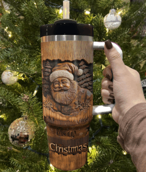 Old World Santa Christmas Custom Stanley Quencher 40oz Stainless Steel Tumbler With Handle - Threewoofs