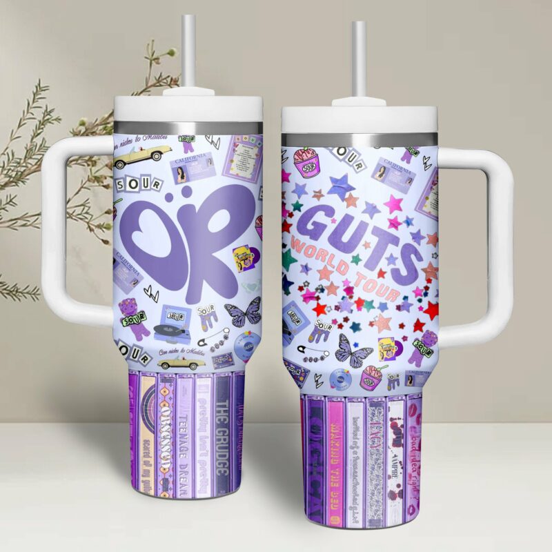 Olivia Rodrigo Music Custom Stanley Quencher 40oz Stainless Steel - Threewoofs