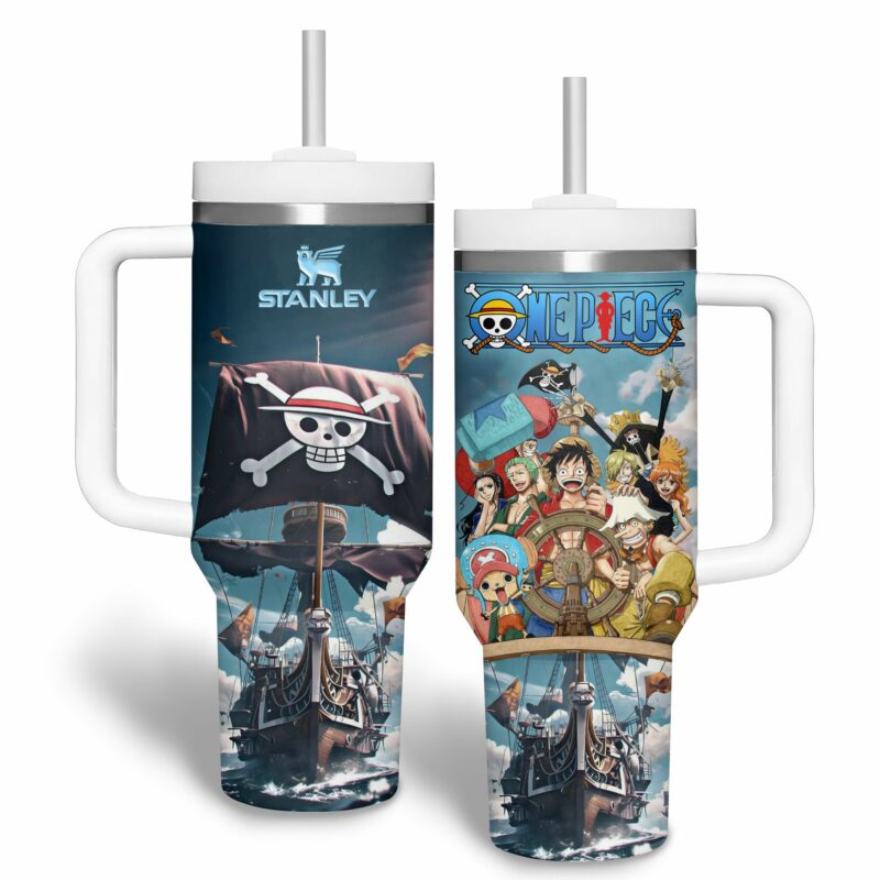 One Piece Anime Custom Stanley Quencher 40oz Stainless Steel Tumbler With Handle - Threewoofs - Image 2