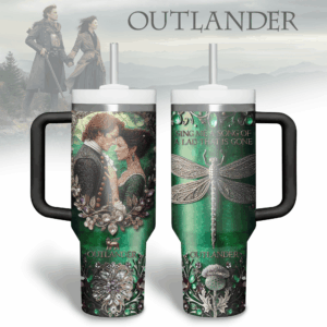 Outlander TV Series Custom Stanley Quencher 40oz Stainless Steel Tumbler With Handle - Threewoofs
