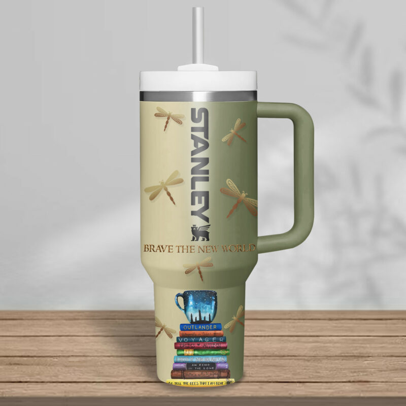 Outlander TV Series Custom Stanley Quencher 40oz Stainless Steel Tumbler With Handle - Threewoofs - Image 3