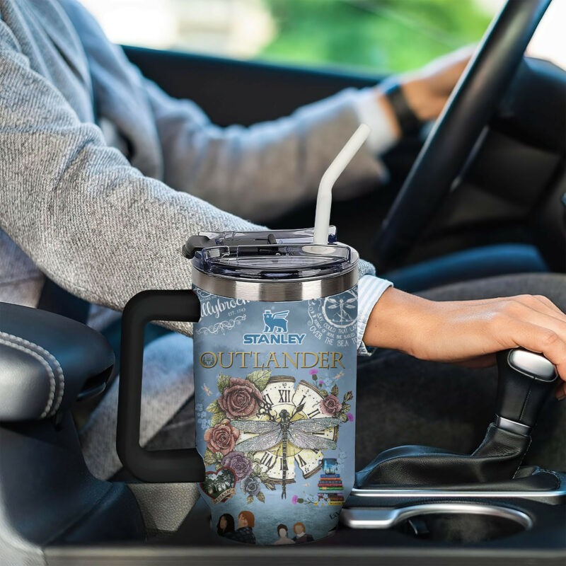 Outlander TV Series Custom Stanley Quencher 40oz Stainless Steel Tumbler With Handle - Threewoofs - Image 5