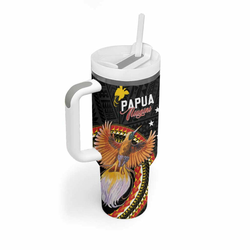Papua New Guinea Tok Pisin Wik Land Of The Unexpected Custom Stanley Quencher 40oz Stainless Steel Tumbler With Handle - Threewoofs - Image 2