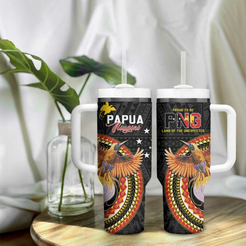 Papua New Guinea Tok Pisin Wik Land Of The Unexpected Custom Stanley Quencher 40oz Stainless Steel Tumbler With Handle - Threewoofs - Image 9