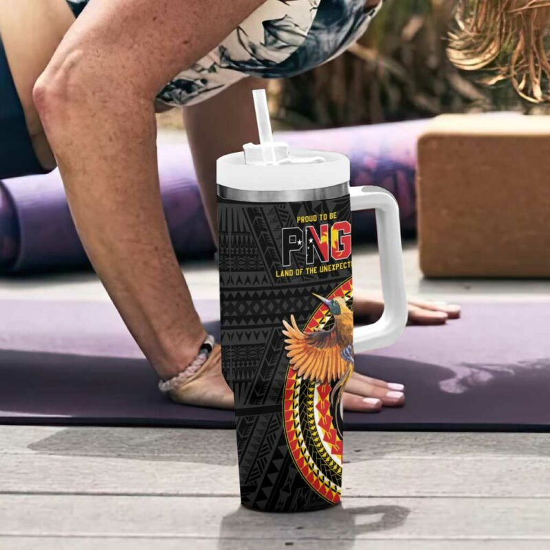 Papua New Guinea Tok Pisin Wik Land Of The Unexpected Custom Stanley Quencher 40oz Stainless Steel Tumbler With Handle - Threewoofs - Image 6