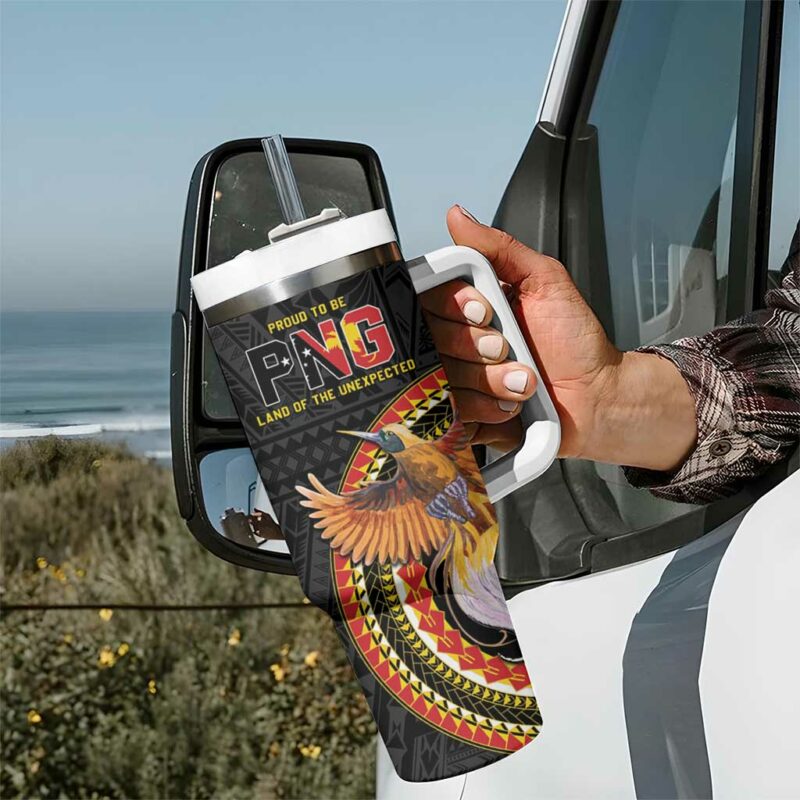 Papua New Guinea Tok Pisin Wik Land Of The Unexpected Custom Stanley Quencher 40oz Stainless Steel Tumbler With Handle - Threewoofs - Image 7
