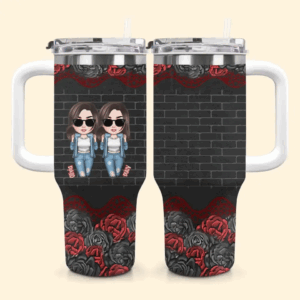 Partners In CrimeCustom Stanley Quencher 40oz Stainless Steel Tumbler With Handle - Threewoofs