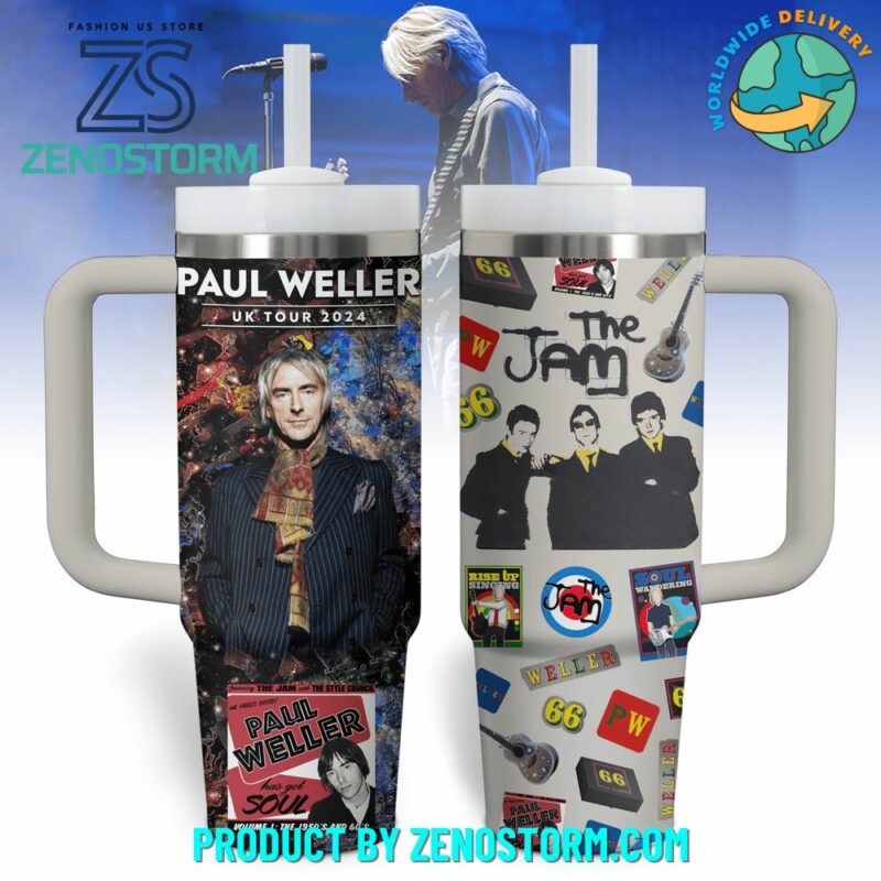 Paul Weller The Jam Music Custom Stanley Quencher 40oz Stainless Steel Tumbler With Handle - Threewoofs
