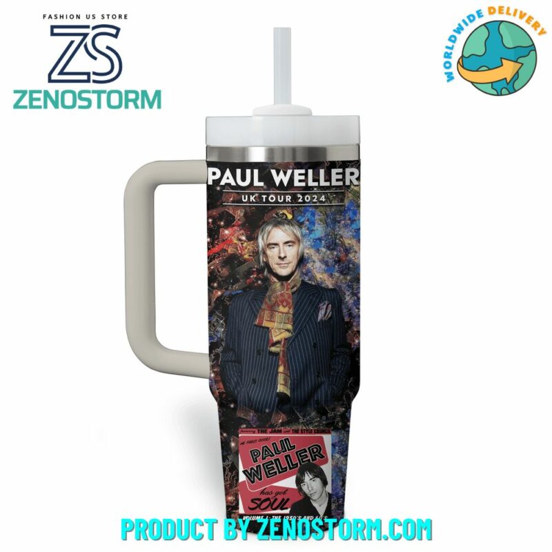 Paul Weller The Jam Music Custom Stanley Quencher 40oz Stainless Steel Tumbler With Handle - Threewoofs - Image 2