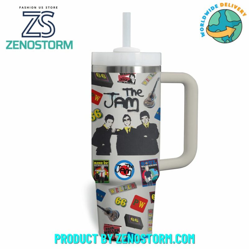 Paul Weller The Jam Music Custom Stanley Quencher 40oz Stainless Steel Tumbler With Handle - Threewoofs - Image 3