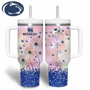 Penn State Nittany Lions NCAA Sports Custom Stanley Quencher 40oz Stainless Steel Tumbler With Handle - Threewoofs