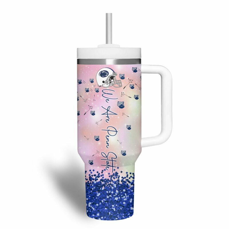 Penn State Nittany Lions NCAA Sports Custom Stanley Quencher 40oz Stainless Steel Tumbler With Handle - Threewoofs - Image 2