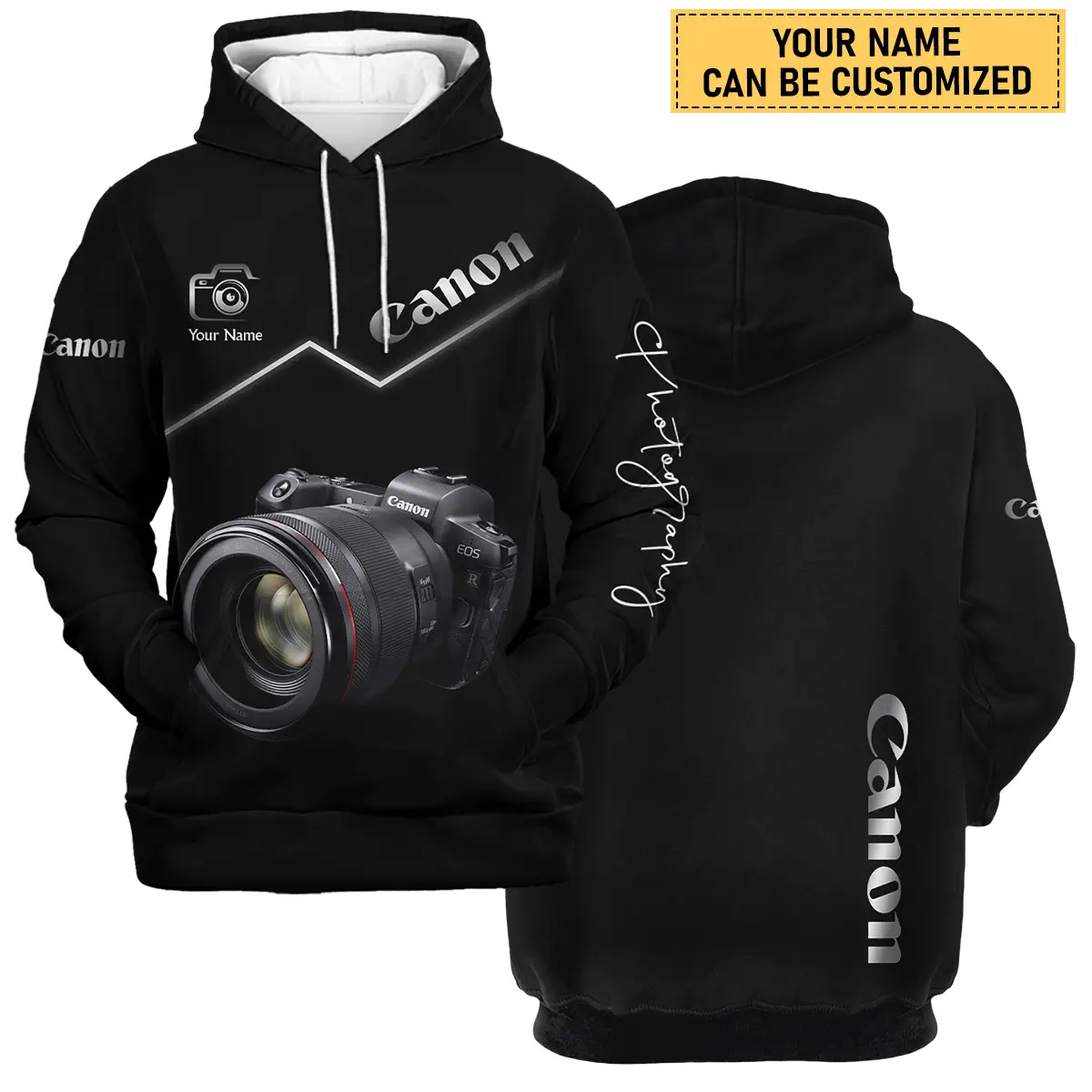 Personalized Gift Custom Name Canon Camera Photography All Over Prints BLPT81124A1CN - Hoodie