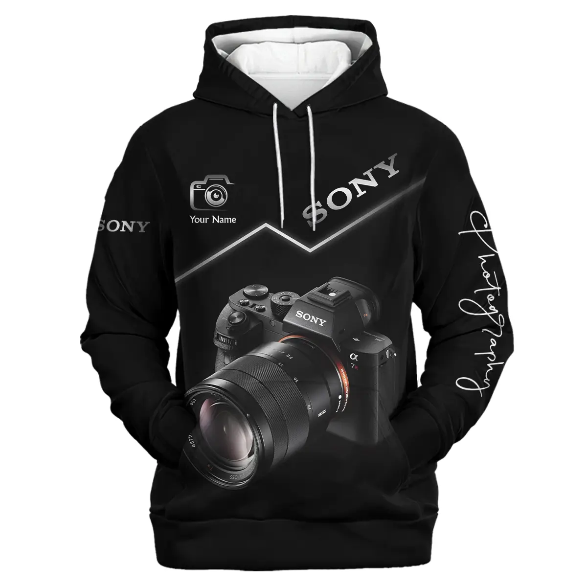 Personalized Gift Custom Name Sony Camera Photography All Over Prints BLPT81124A1SN - Hoodie - Image 2