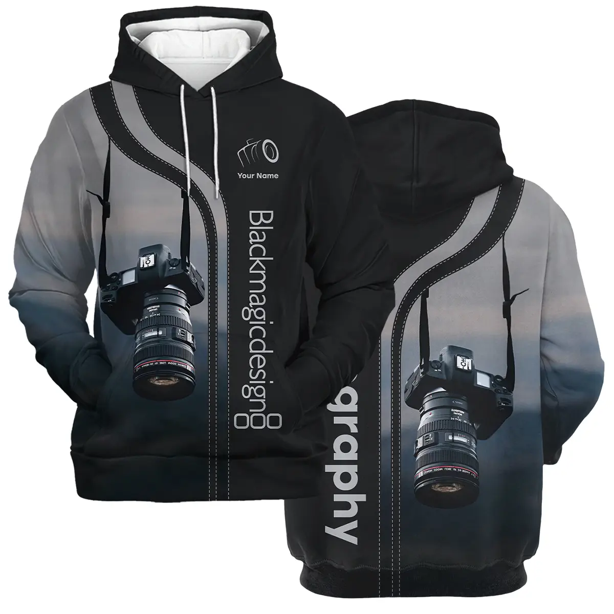 Personalized Gifts Custom Your Name Blackmagic Design Photography Videography All Over Prints BL251024A1BMD - Hoodie